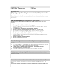 Grade Level: Four Unit: 1 Topic/Content: Maps and Globes Time