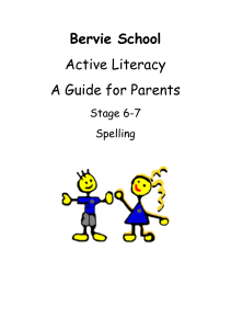 Active Literacy Spelling Stage 6 and 7
