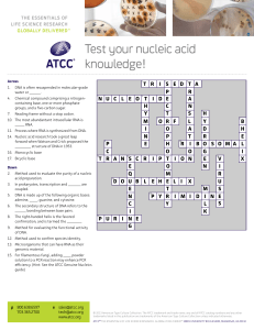 Test your nucleic acid knowledge!