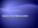 Objective measures