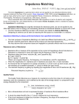 Impedance Matching