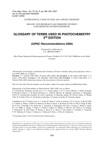 Glossary of terms used in photochemistry, 3rd edition (IUPAC