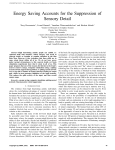 Energy Saving Accounts for the Suppression of Sensory Detail