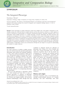 The Integrated Phenotype