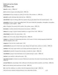 FOSS Earth and Sun Module Glossary NGSS Edition © 2016 absorb