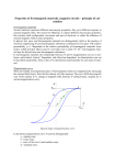 Properties of ferromagnetic materials, magnetic circuits – principle of