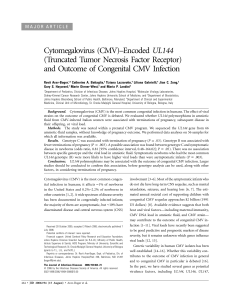 Cytomegalovirus (CMV)–Encoded UL144 (Truncated Tumor