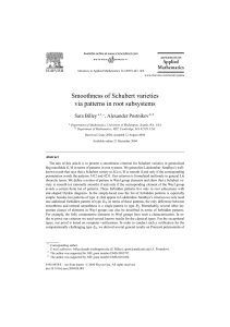 Smoothness of Schubert varieties via patterns in root subsystems