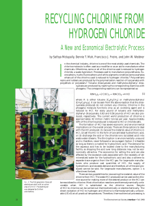 A new and Economical Electrolytic Process