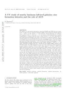 A UV study of nearby luminous infrared galaxies: star formation