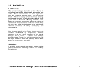 Thornhill Markham Heritage Conservation District Plan