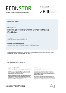 Modeling Economic Growth
