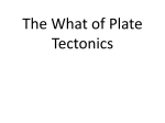 The What of Plate Tectonics