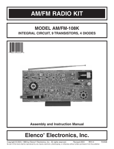 Manual for AM/FM Radio Kit