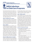 MRSA Infections In Child Care Programs