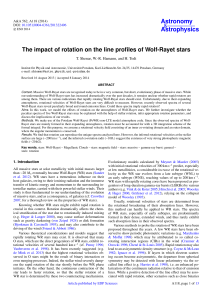 The impact of rotation on the line profiles of Wolf