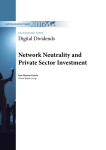 Network Neutrality and Private Sector Investment