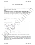 Unit 14 – Biomolecules