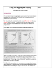 Long run Aggregate Supply