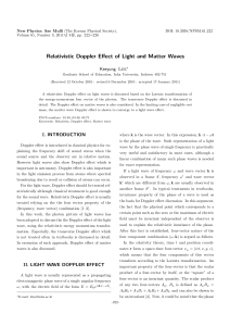 Relativistic Doppler Effect of Light and Matter Waves