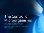The Control Of Microorganisms