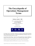 Operations Management Dictionary