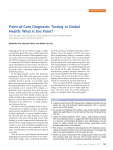 Point-of-Care Diagnostic Testing in Global Health
