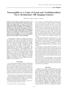 Neurosyphilis as a Cause of Facial and