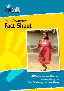 Fact Sheet - National Deaf Children`s Society