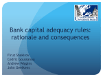 Bank capital adequacy rules: rationale and consequences