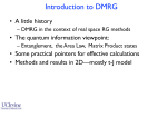 Introduction to DMRG - International Institute of Physics