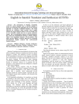 English to Sanskrit Translator and Synthesizer (ETSTS)