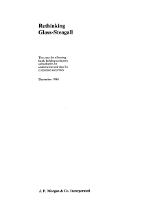 Rethinking Glass-Steagall