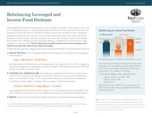 rebalance - ProFunds