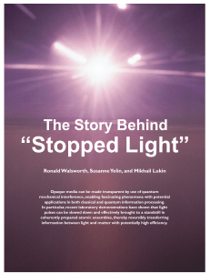 Stopped Light - Institut für Physik