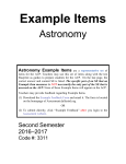 Astronomy - Dallas ISD