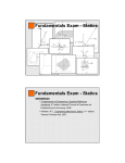 Fundamentals Exam - Statics Fundamentals Exam