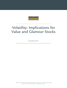 Volatility: Implications for Value and Glamour Stocks