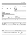 Medical History Form - Action Physical Therapy