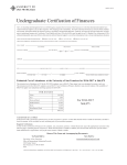 USF Certification of Finances Form – 2016-2017