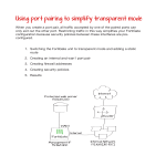 Using port pairing to simplify transparent mode