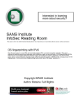 OS fingerprinting with IPv6