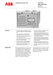 Analog annunciator unit Features Application