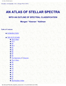 An Atlas of Stellar Spectra