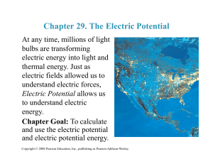 Chapter 29. The Electric Potential
