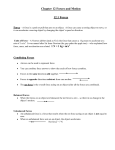 Chapter 12 Forces and Motion 12.1 Forces