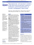 Haemodynamic and structural correlates of the first and