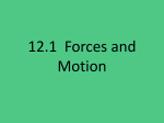 12.1 Force and Motion Powerpoint Notes
