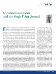 Telecommunications and the Single Point Ground