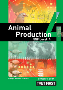 Animal Productio fet level 4 sb - Macmillan Education South Africa